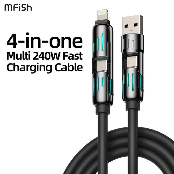 4-in-1 240W Fast Charging Cable