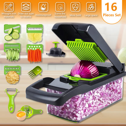 16-in-1 Multifunctional Vegetable Chopper